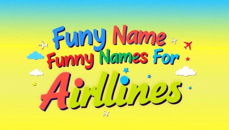 150+ Funny Names For Airlines With Meanings [2025]