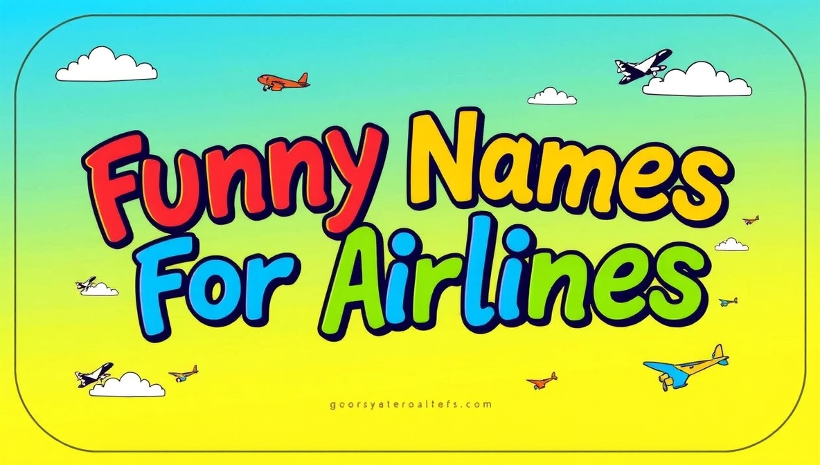 20 Funny Names For Airlines With Meanings