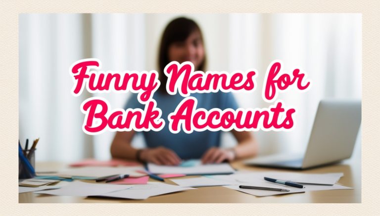 250+ Funny Names For Bank Accounts With Meanings