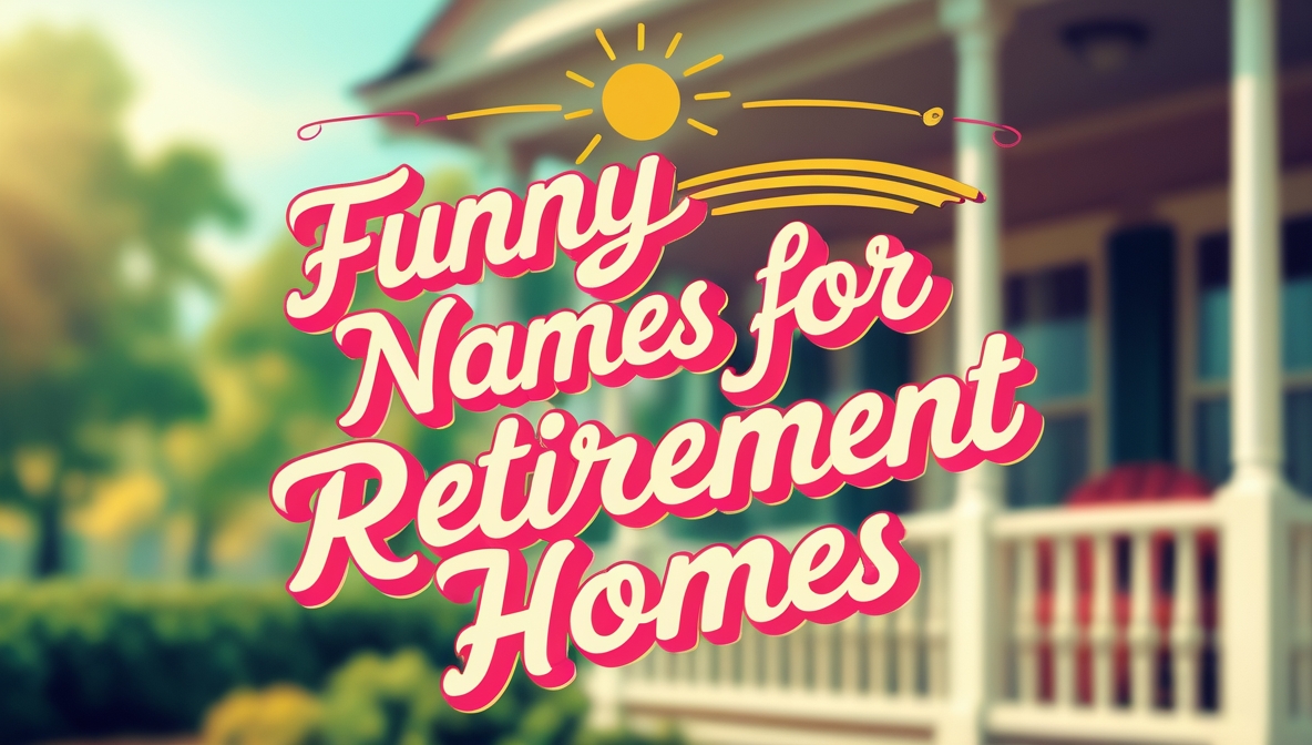 220+ Funny Names For Retirement Homes in 2025