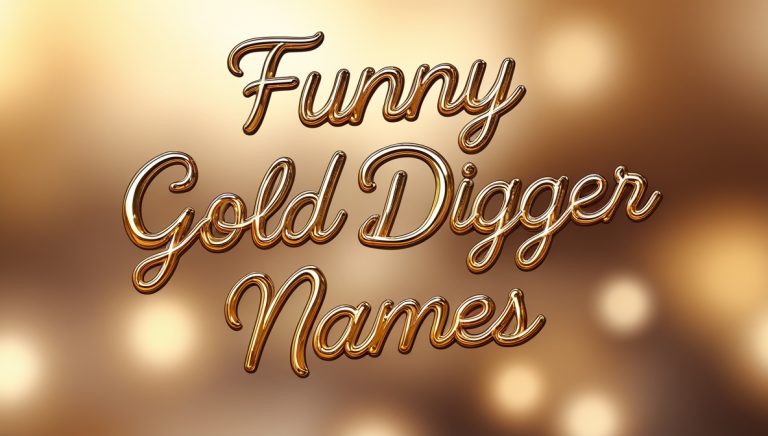 200+ Creative and Funny Gold Digger Names