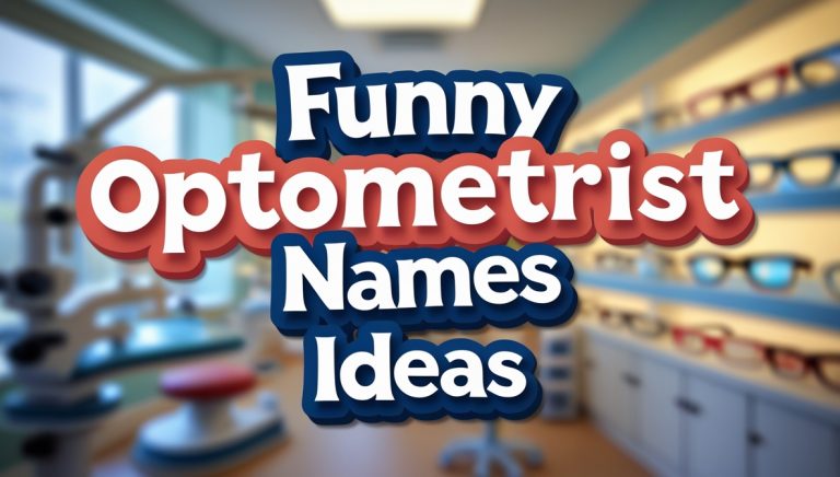 201+ Funny and Cool Optometrist Names Ideas