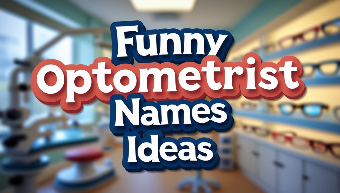 201+ Funny and Cool Optometrist Names Ideas