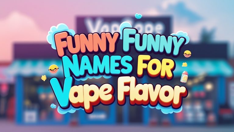 Funny and Unique Names for Vape Flavor