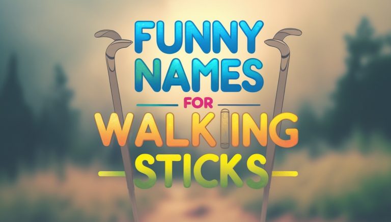 Clever and Funny Names for Walking Sticks