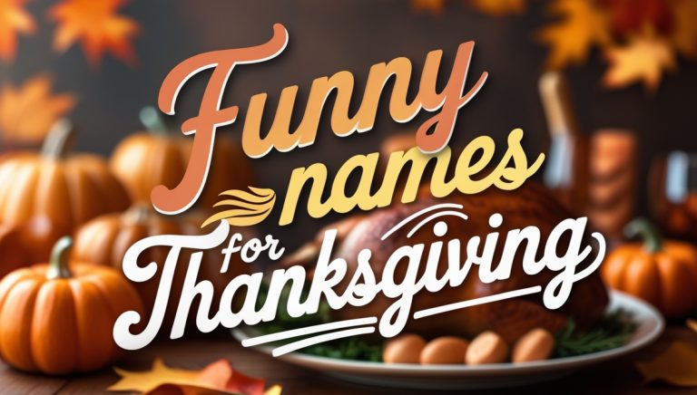 240+ Funny Names For Thanksgiving With Meanings