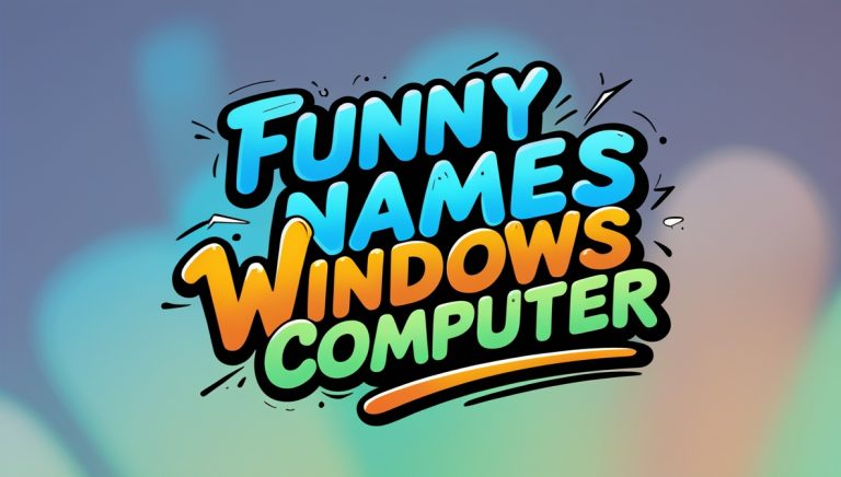 201+ Funny Names For Windows Computer in 2025