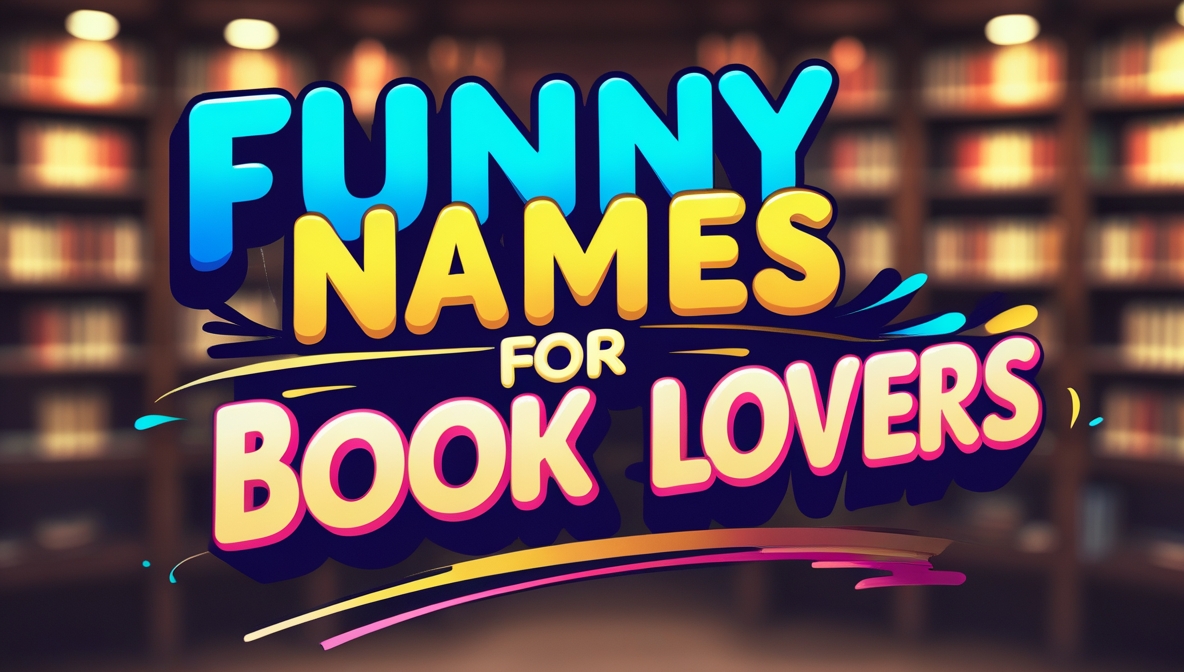 Top 20 Funny Names for Book Lovers With Meanings