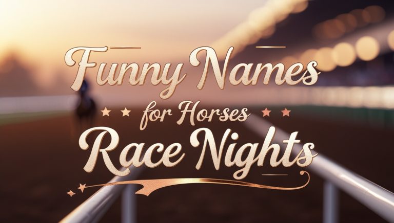 200+ Funny & Unique Names for Horses Race Nights