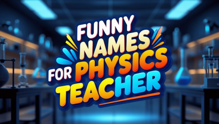 300+ Hilarious Funny Names for Physics Teacher