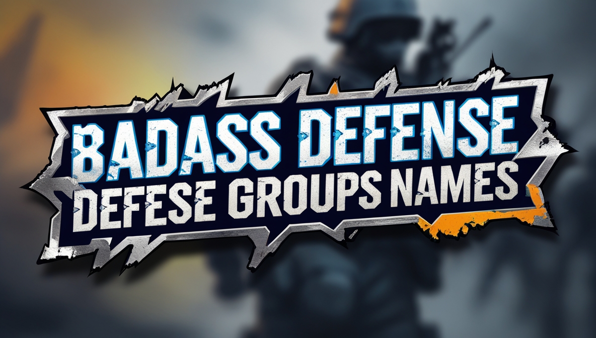 Benefits of Choosing Badass Defense Groups Names