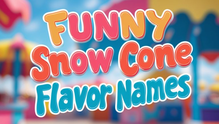 101+ Unique & Funny Snow Cone Flavor Names