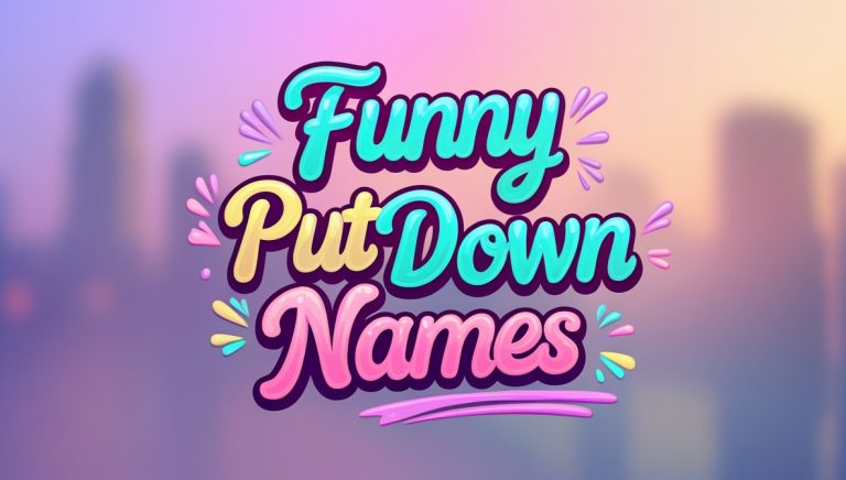 300+ Unique and Funny Put Down Names Ideas