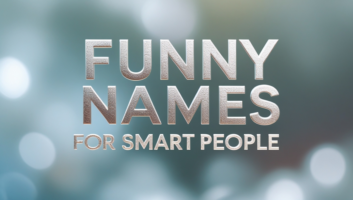 The Importance of Choosing Funny Names for Smart People