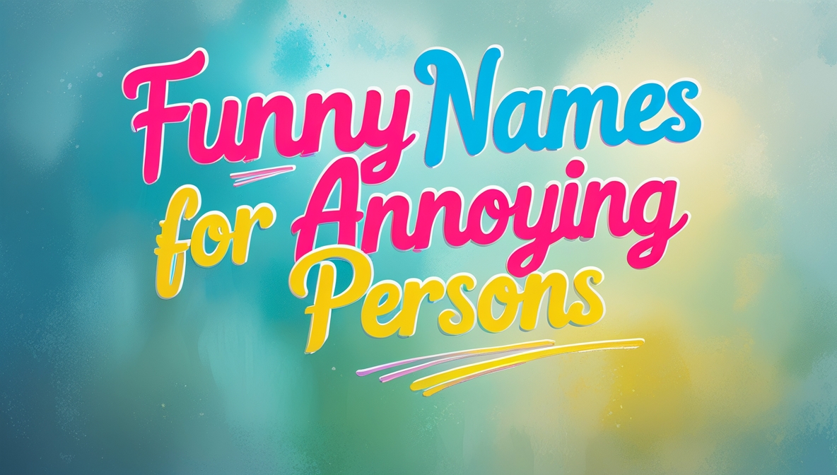 Funny Names for Annoying Persons (With Meanings)