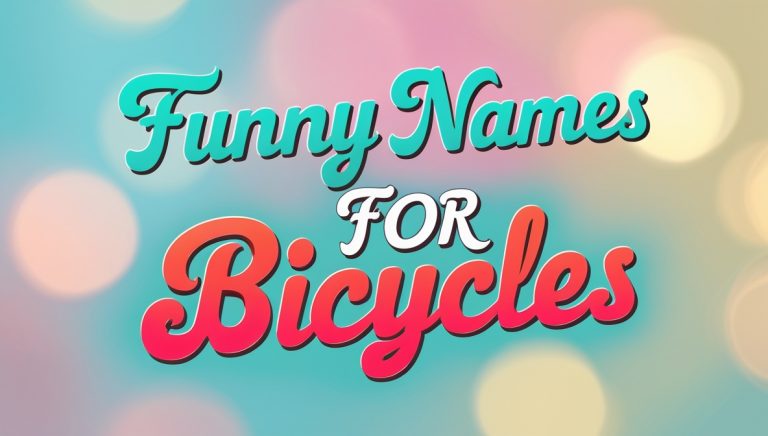 201+ Funny Names For Bicycles With Meanings [2025]