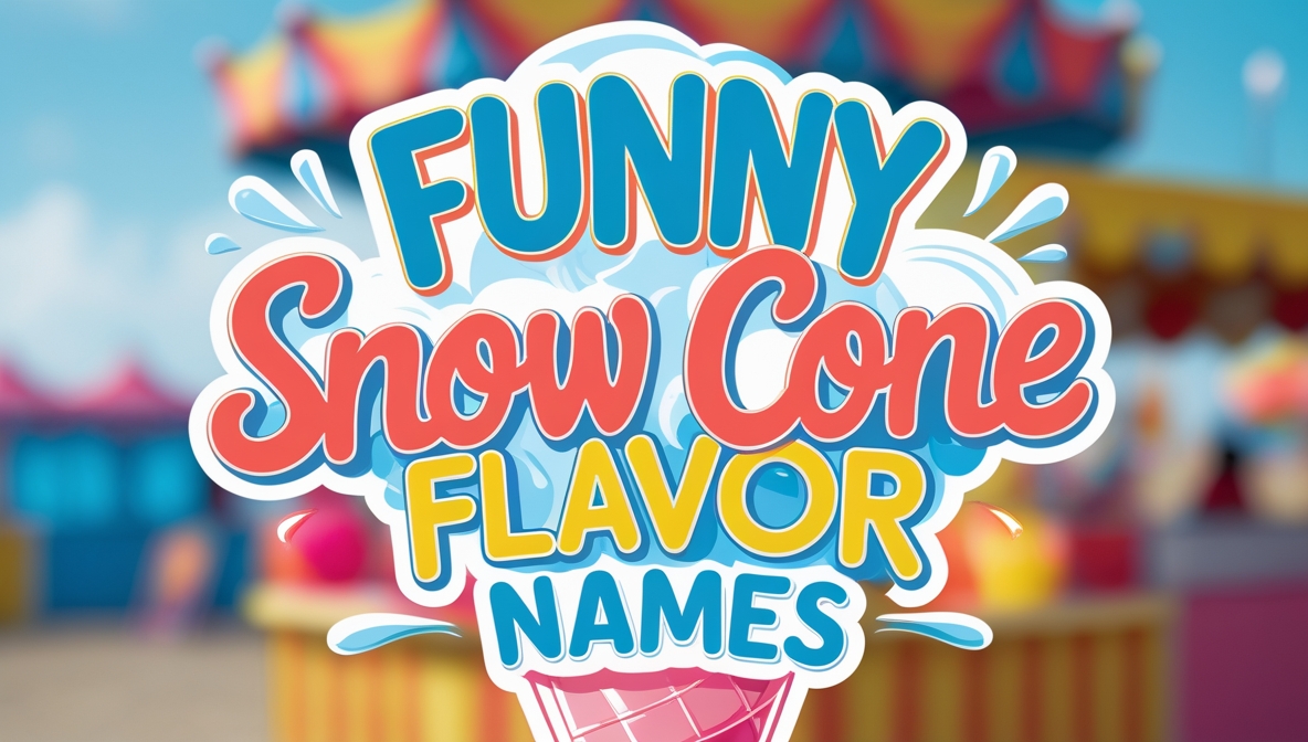 20 Funny Snow Cone Flavor Names (With Meanings)