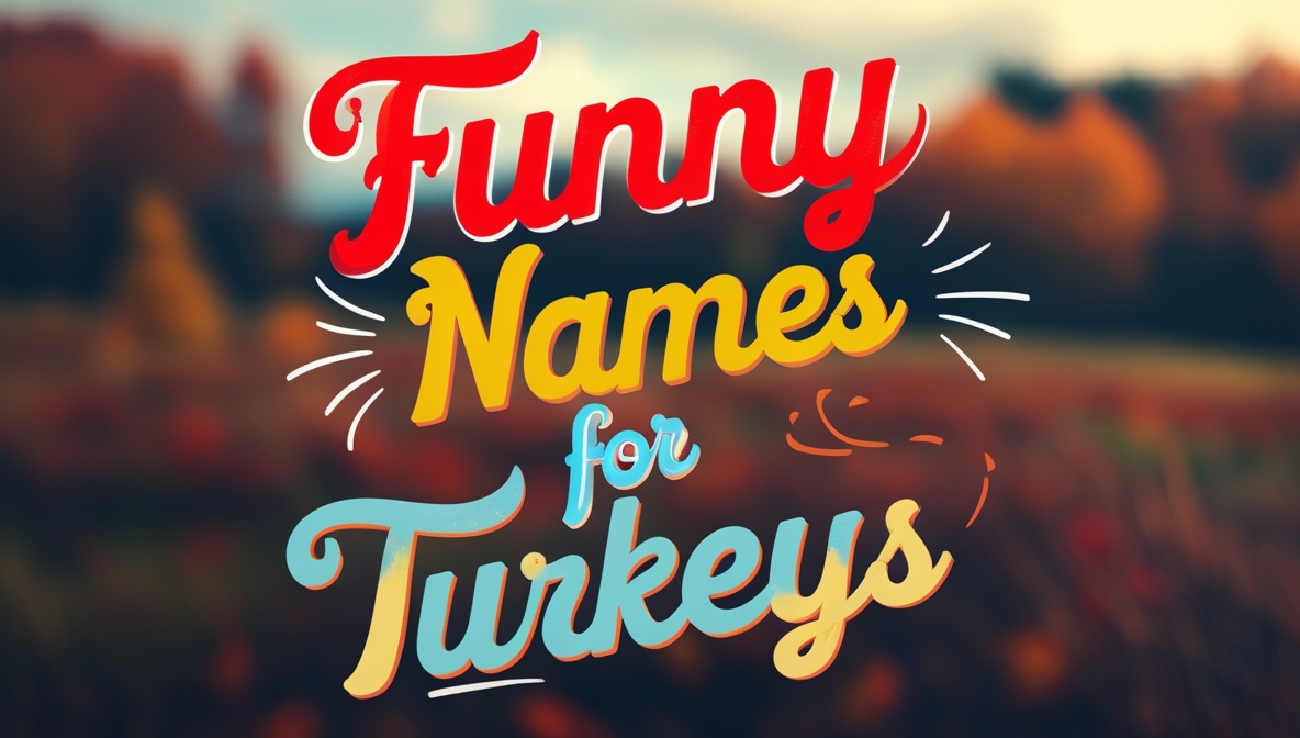 Trendy Funny Names for Turkeys with Meanings