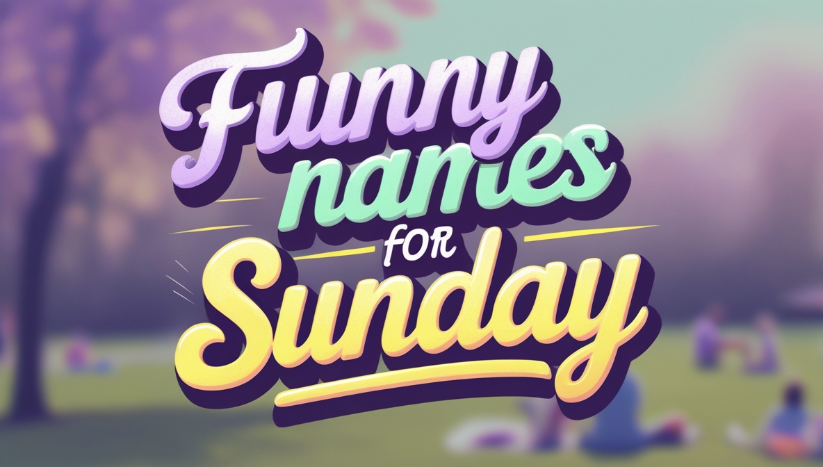 Top 20 Funny Names for Sunday With Meanings