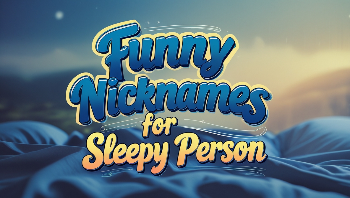 Top 20 Funny Nicknames for Sleepy Person (With Meanings)