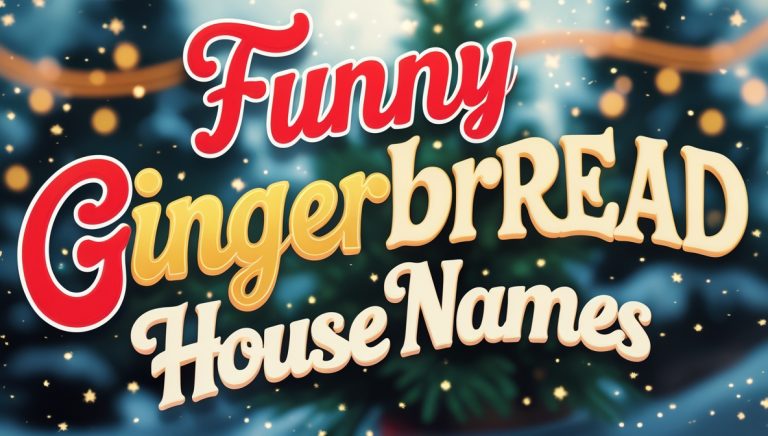 501+ Popular Funny Gingerbread House Names Ideas