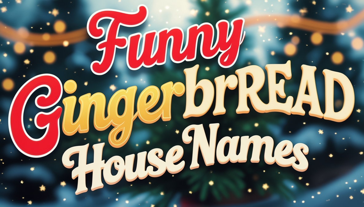 501+ Popular Funny Gingerbread House Names Ideas