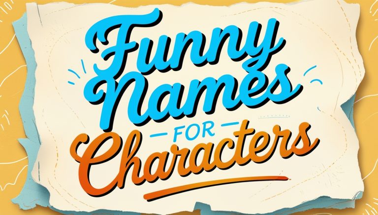250+ Funny Names For Characters With Meanings