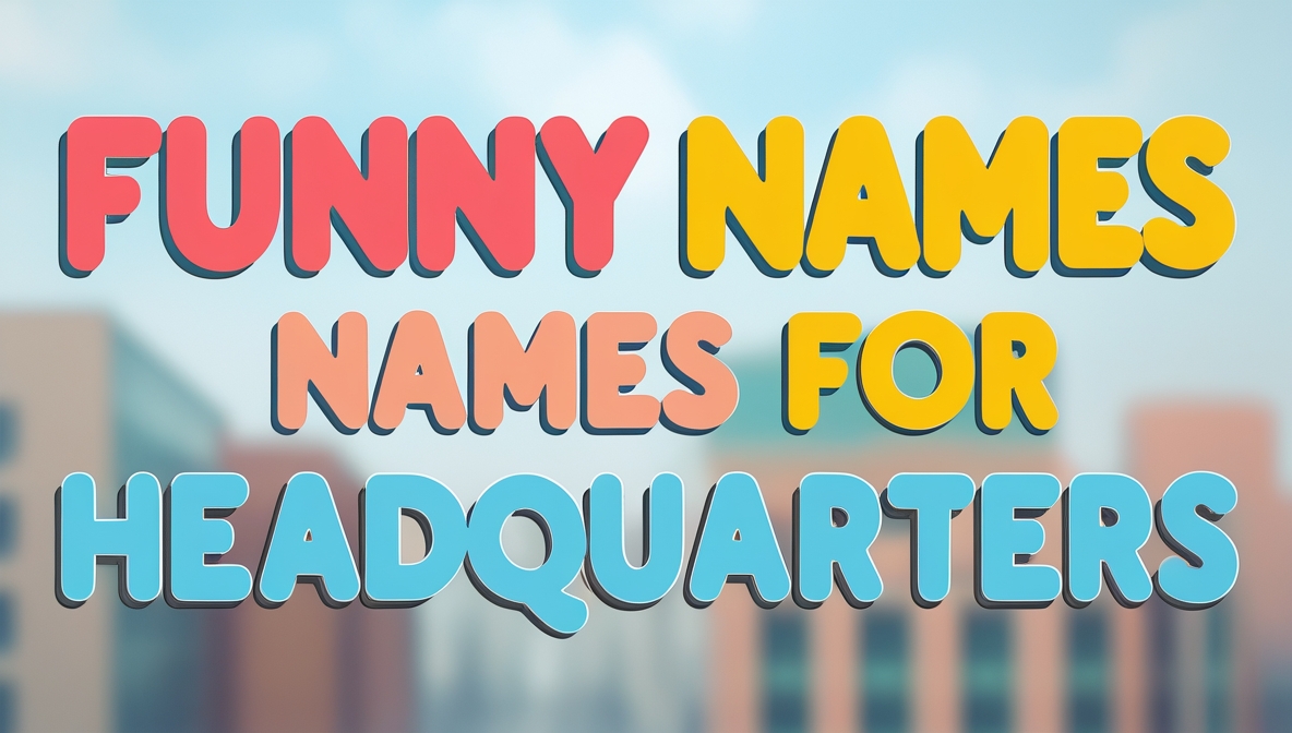 Top 20 Funny Names for Headquarters With Meanings