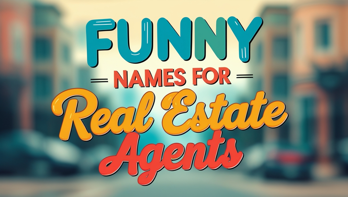Top 20 Funny Names for Real Estate Agents