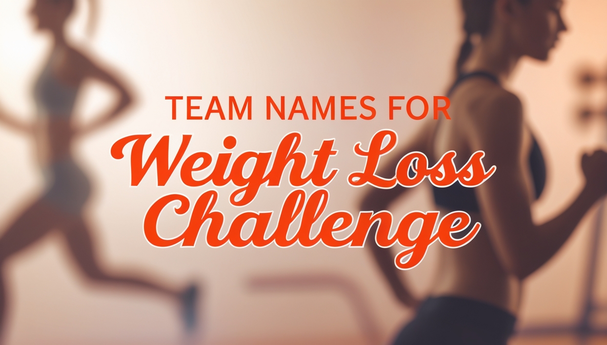 Funny Team Names For Weight Loss Challenge With Meanings