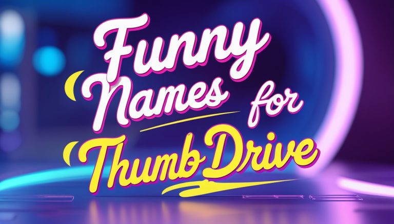 250+ Popular Funny Names For Thumb Drive