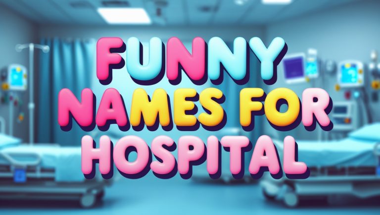 301+ Funny and Cool Names For Hospital in 2025