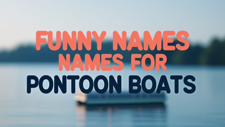 300+ Funny & Cool Names For Pontoon Boats