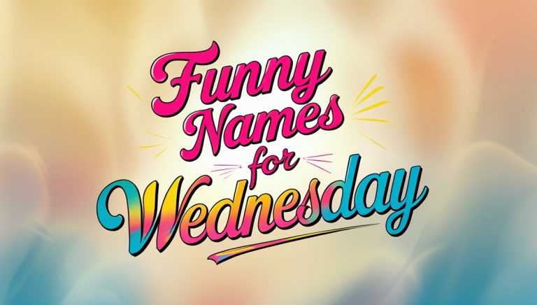 250+ Funny and Cool Names for Wednesday
